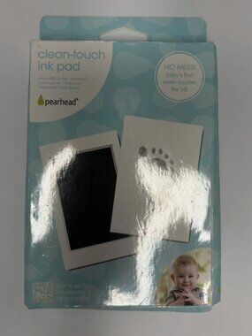 Pearhead Clean Touch 1 Ink Pad & 2 Print Cards-New